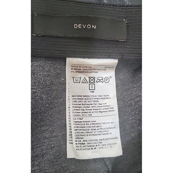 Banana Republic Womens Size 14 Vegan Black Leather Legging Pants Elastic Waist - Picture 5 of 8